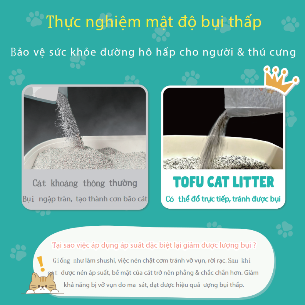 Cát vệ sinh đậu nành 4in1 cho mèo