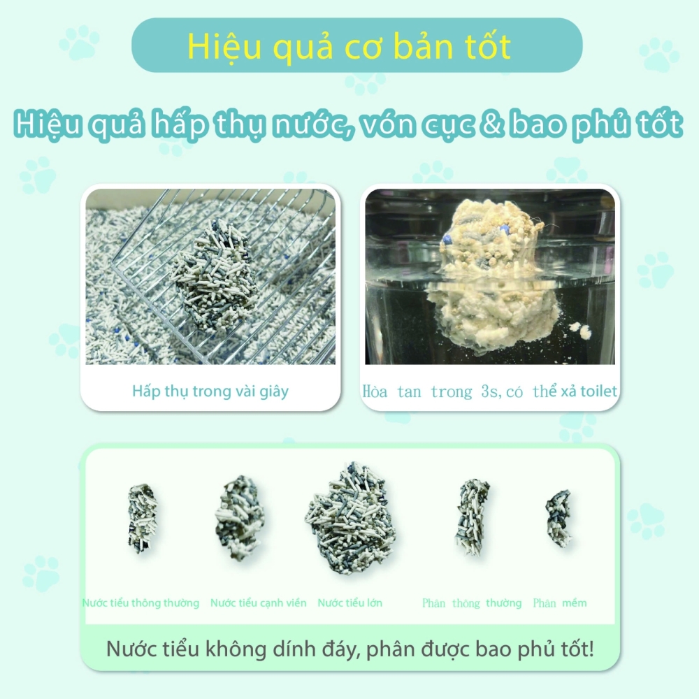 Cát vệ sinh 100% đậu nành cho mèo