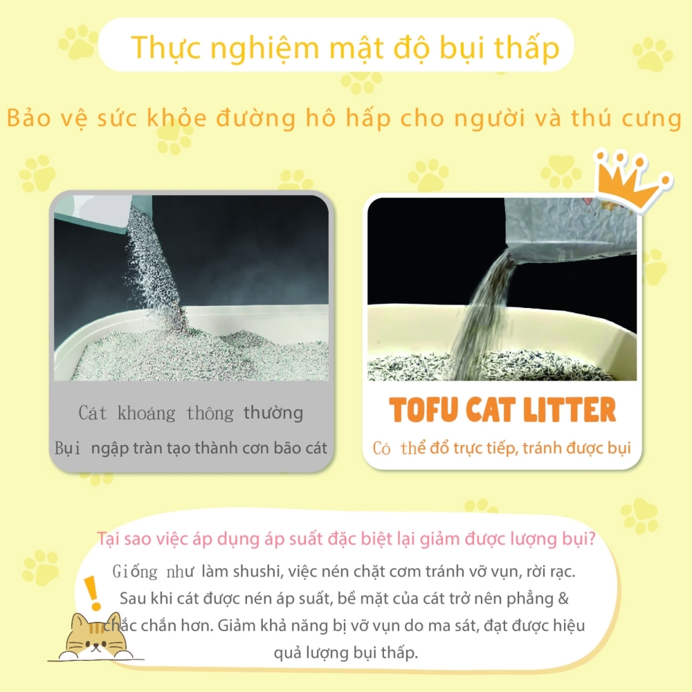 Cát vệ sinh 3in1 đậu nành cho mèo