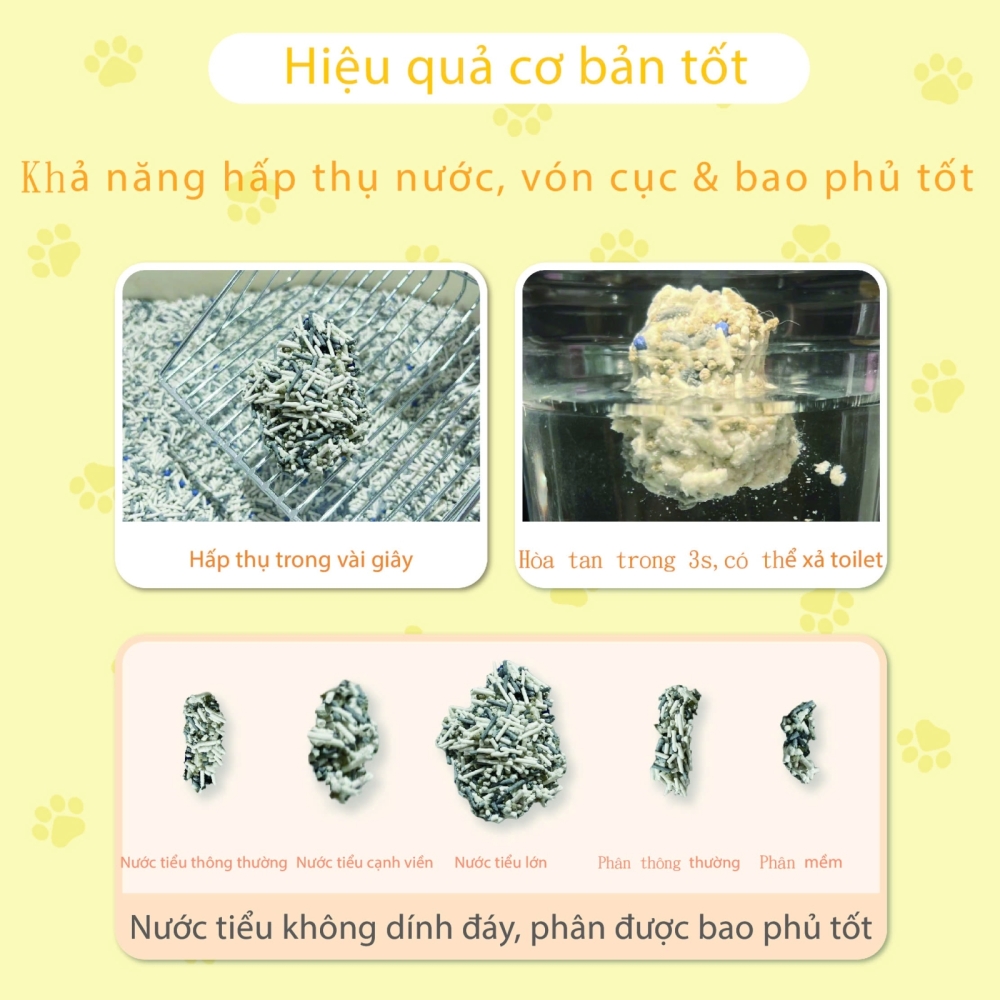 Cát vệ sinh 3in1 đậu nành cho mèo