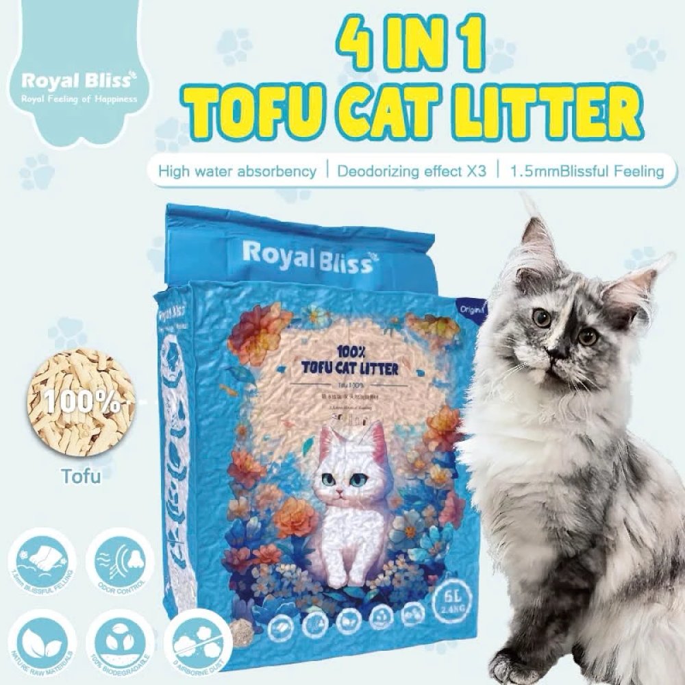 Cát vệ sinh 100% đậu nành cho mèo
