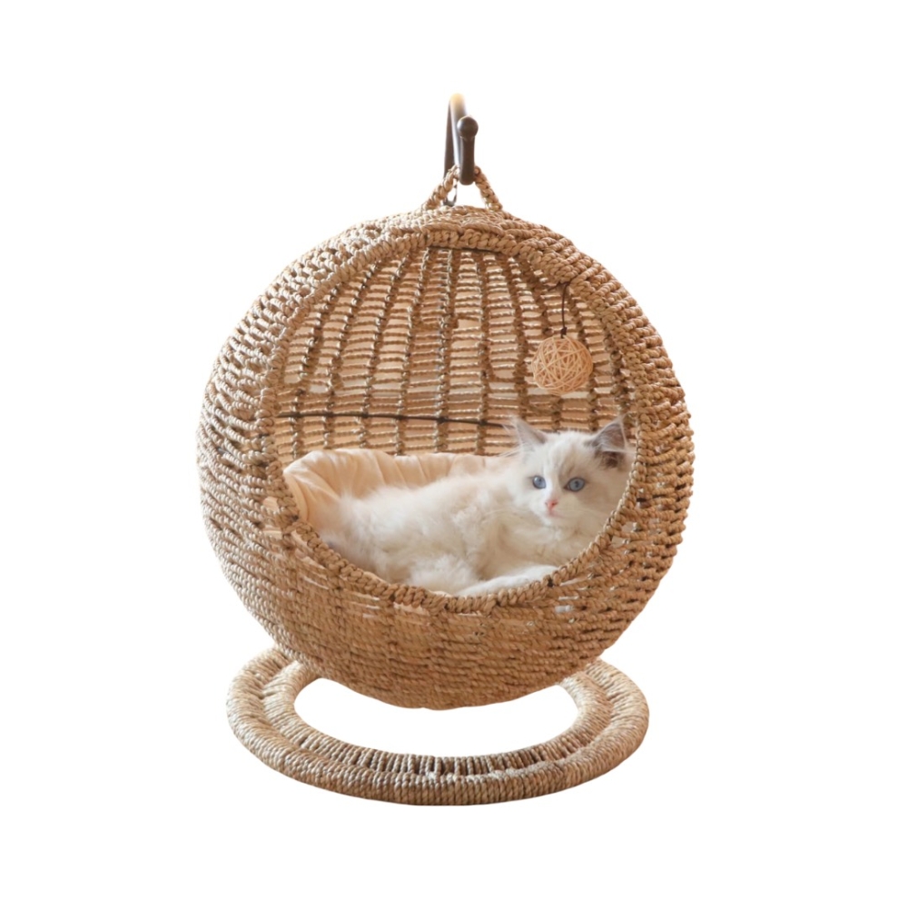 Ghế xích đu thư giản cho chó mèo đan thủ công