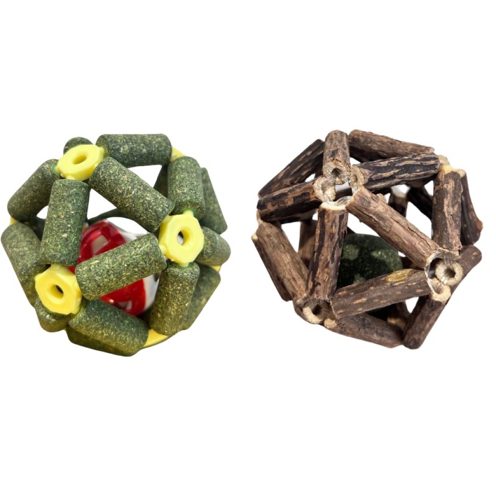 Catnip khung gỗ, lồng chuông thư giãn cho mèo