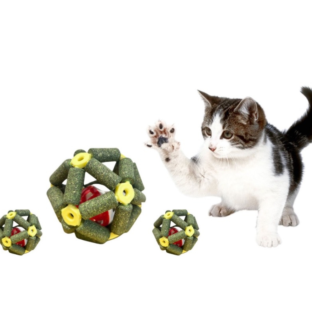 Catnip khung gỗ, lồng chuông thư giãn cho mèo